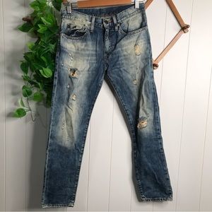 Ralph Lauren Distressed Denim Boyfriend Jeans